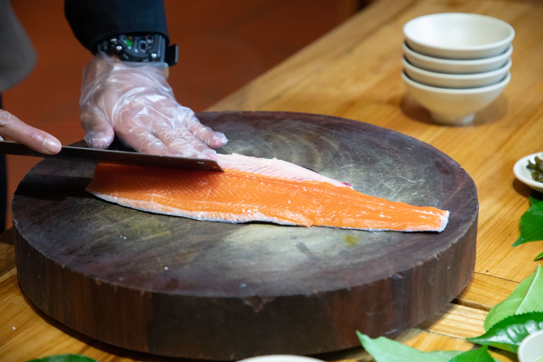 Planked Salmon with Honey-Balsamic Glaze