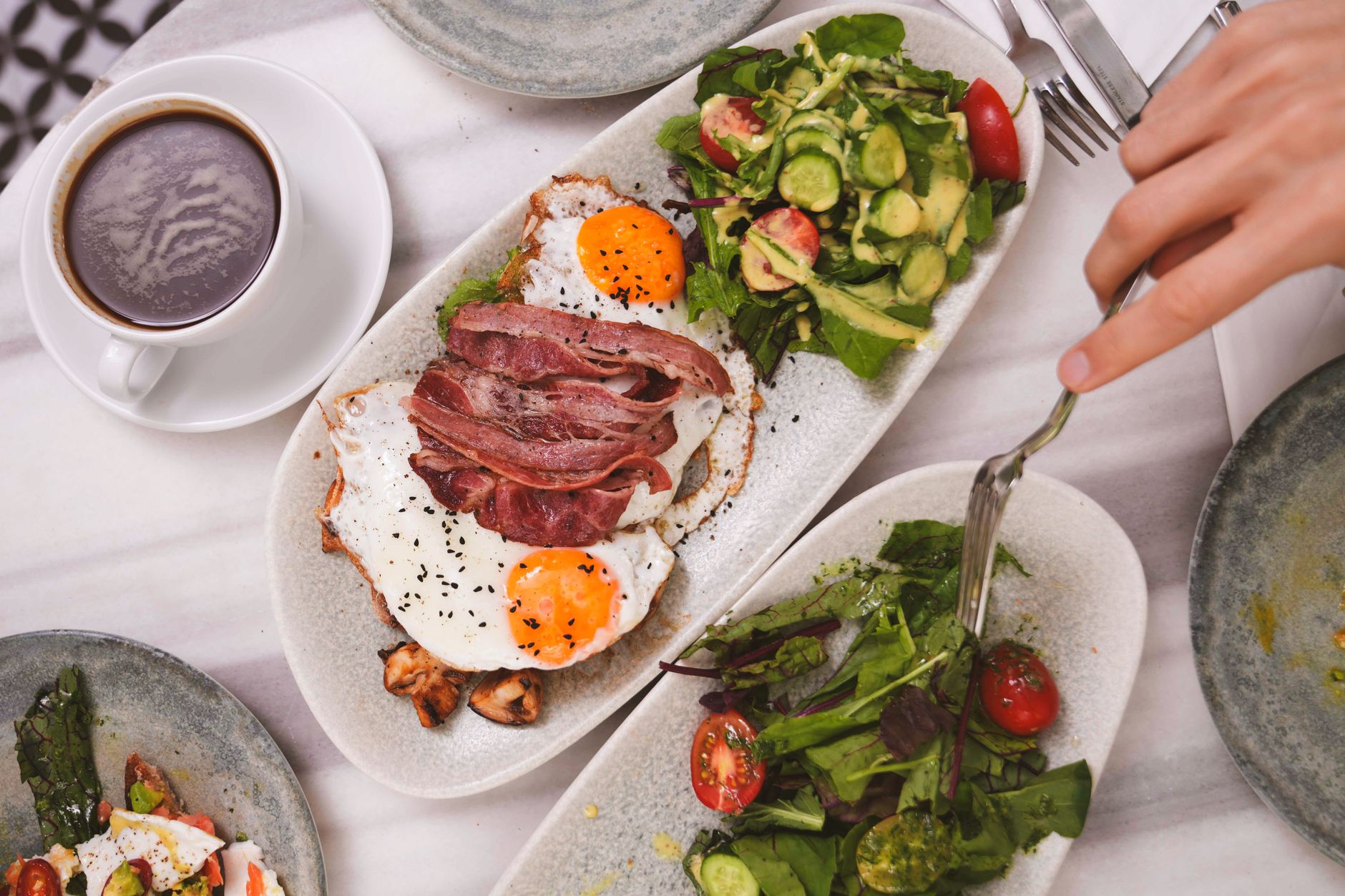 Avocado-Tomato Salad with Bacon and Blue Cheese