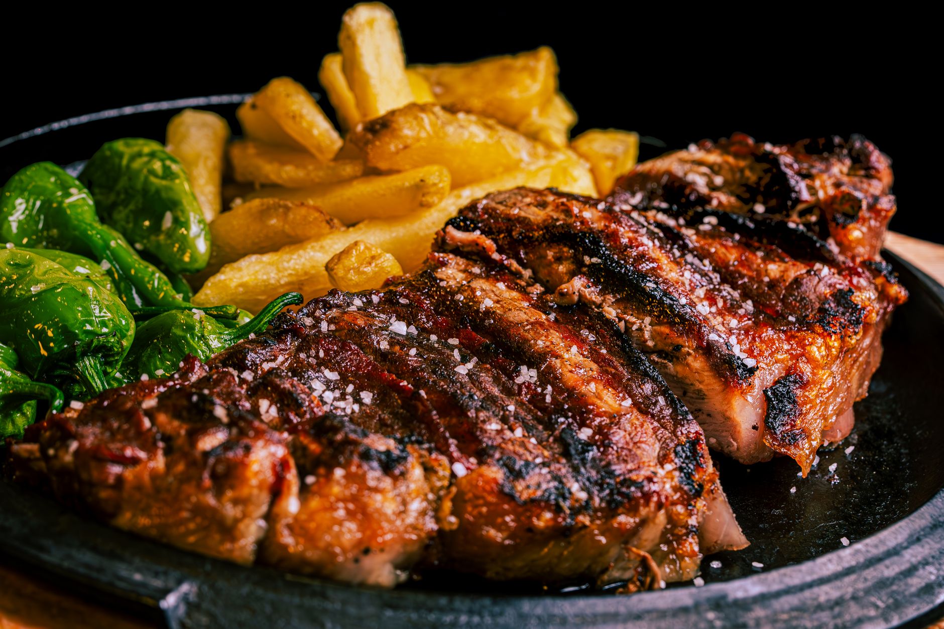 Cowboy Steak with Coffee and Chili Rub