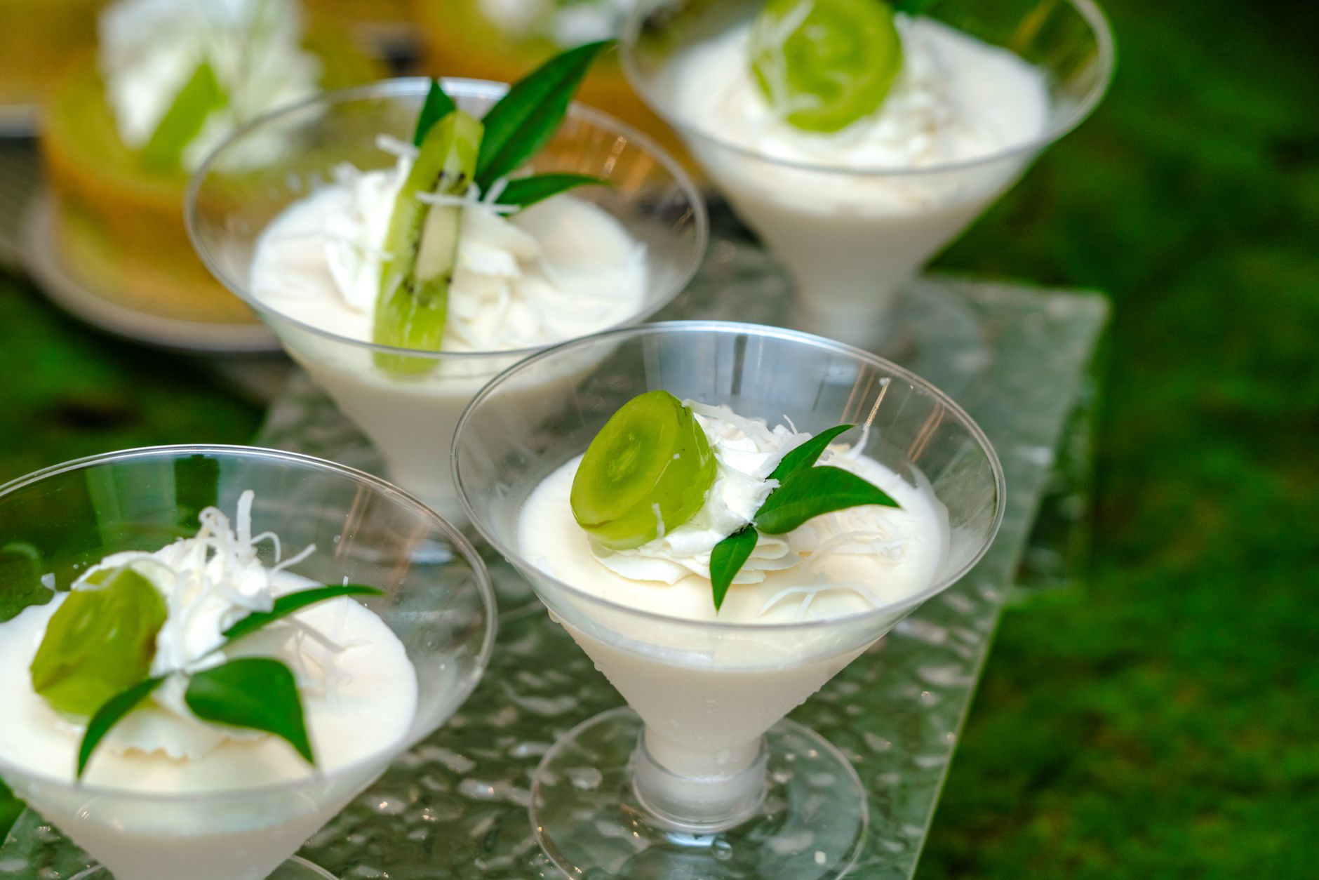 Homemade Pineapple Whip with Toasted Coconut and Macadamia Nuts