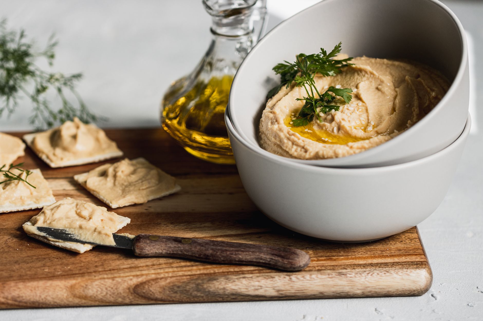 Panelle with Ricotta and Oil-Cured Black Olives