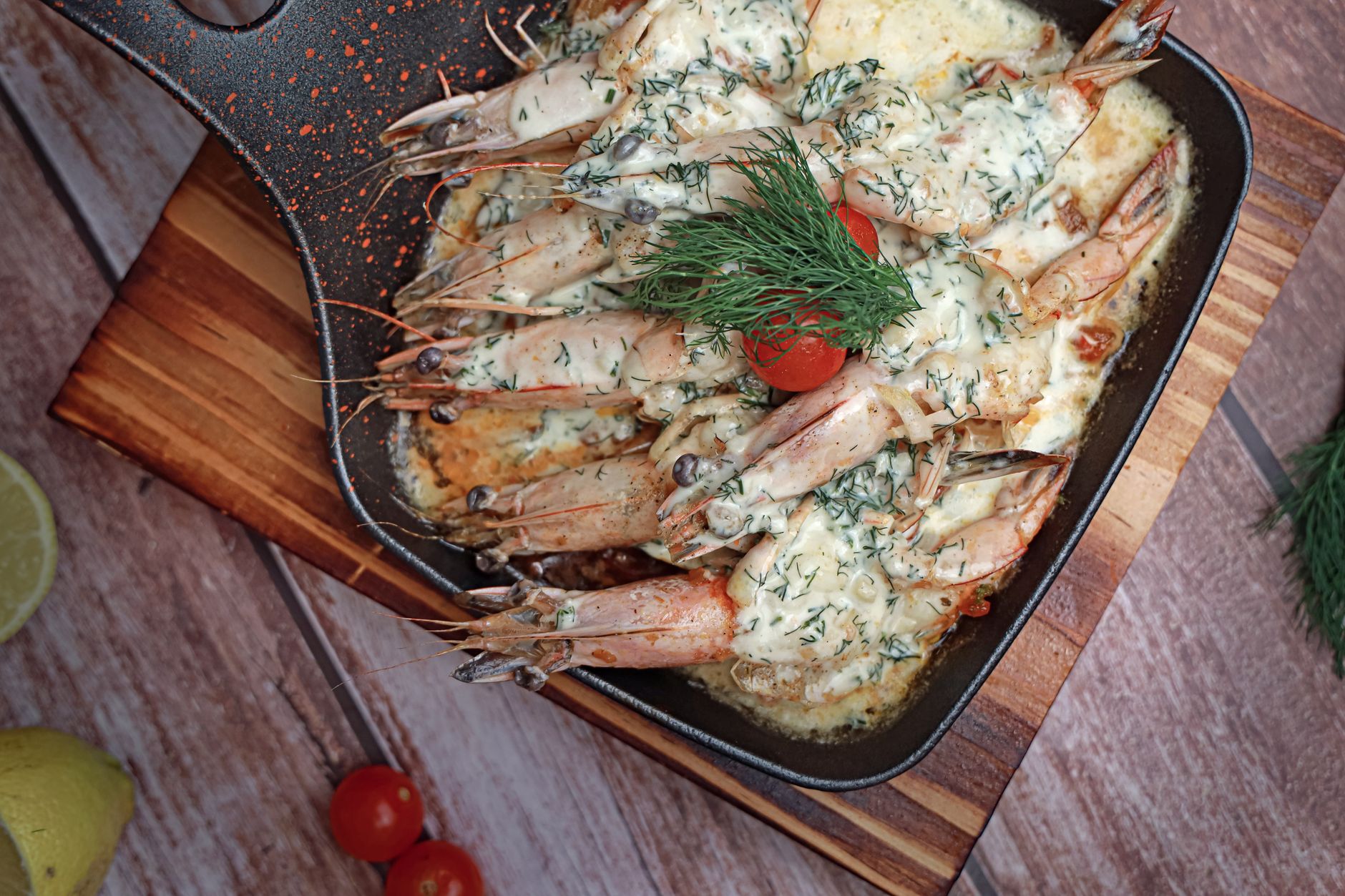 Pickled Shrimp with Lemon Chive Aioli