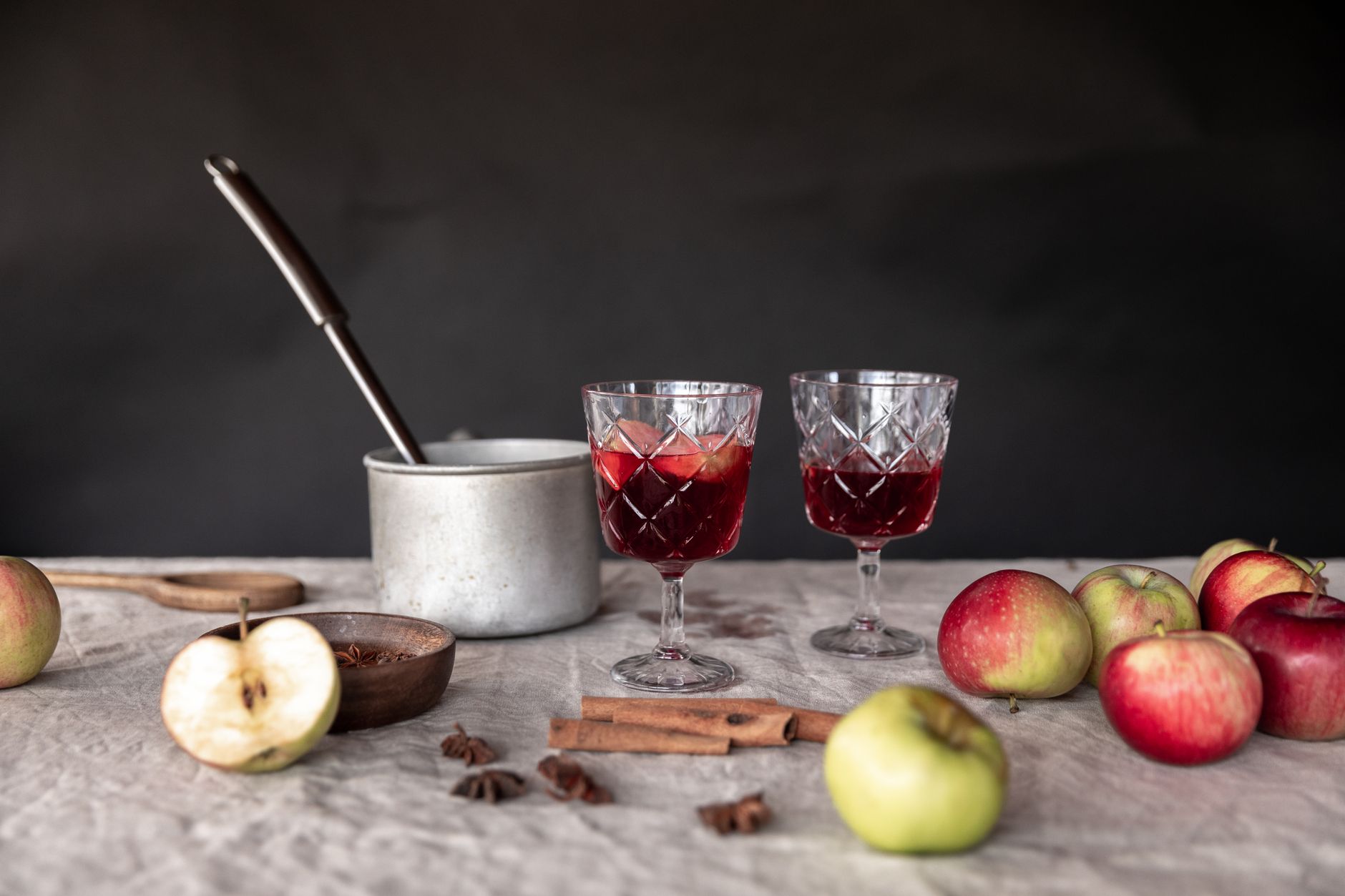 Poached Apples with Vanilla Cinnamon Syrup Recipe