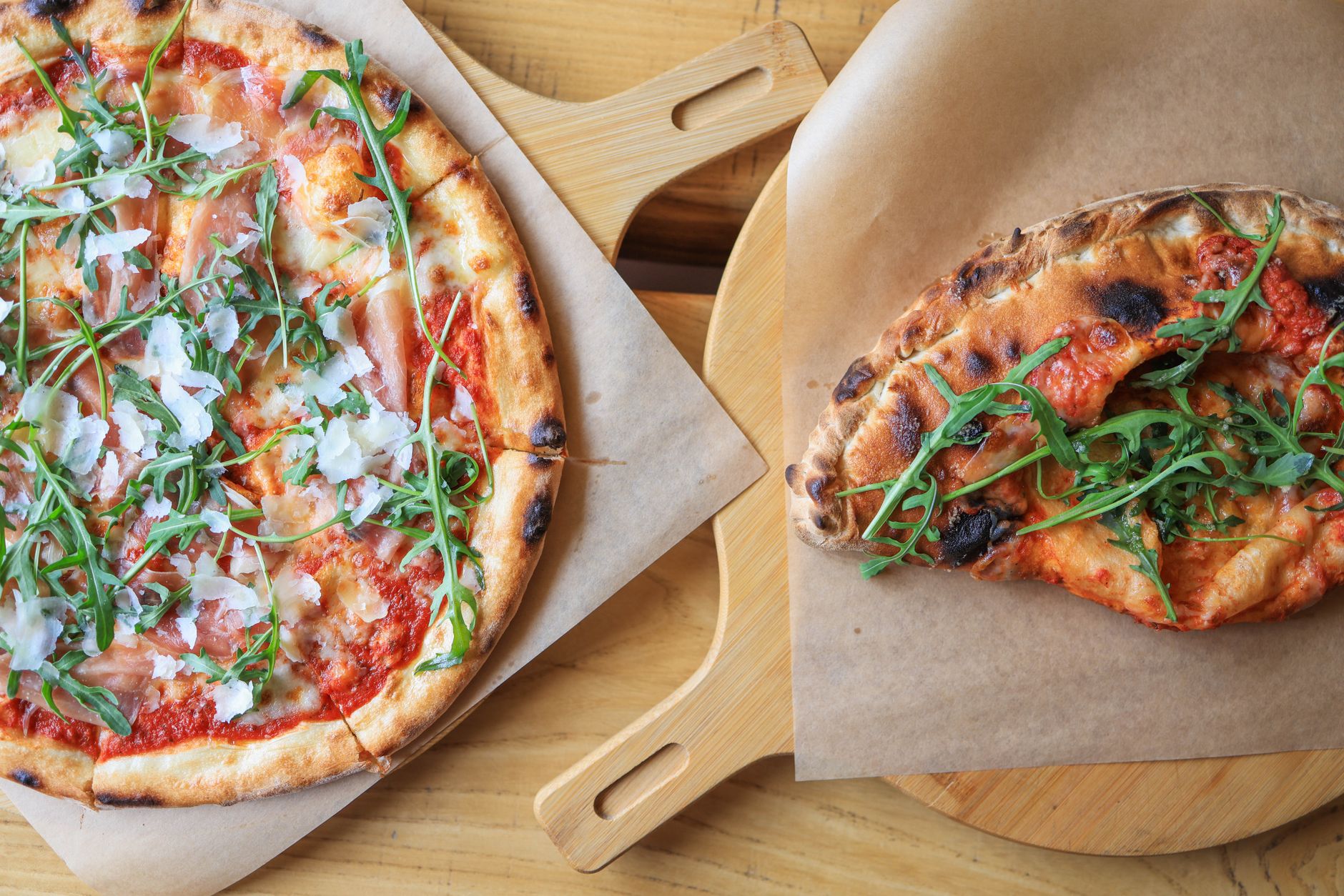 Prosciutto and Burrata Grilled Pizza Sandwiches