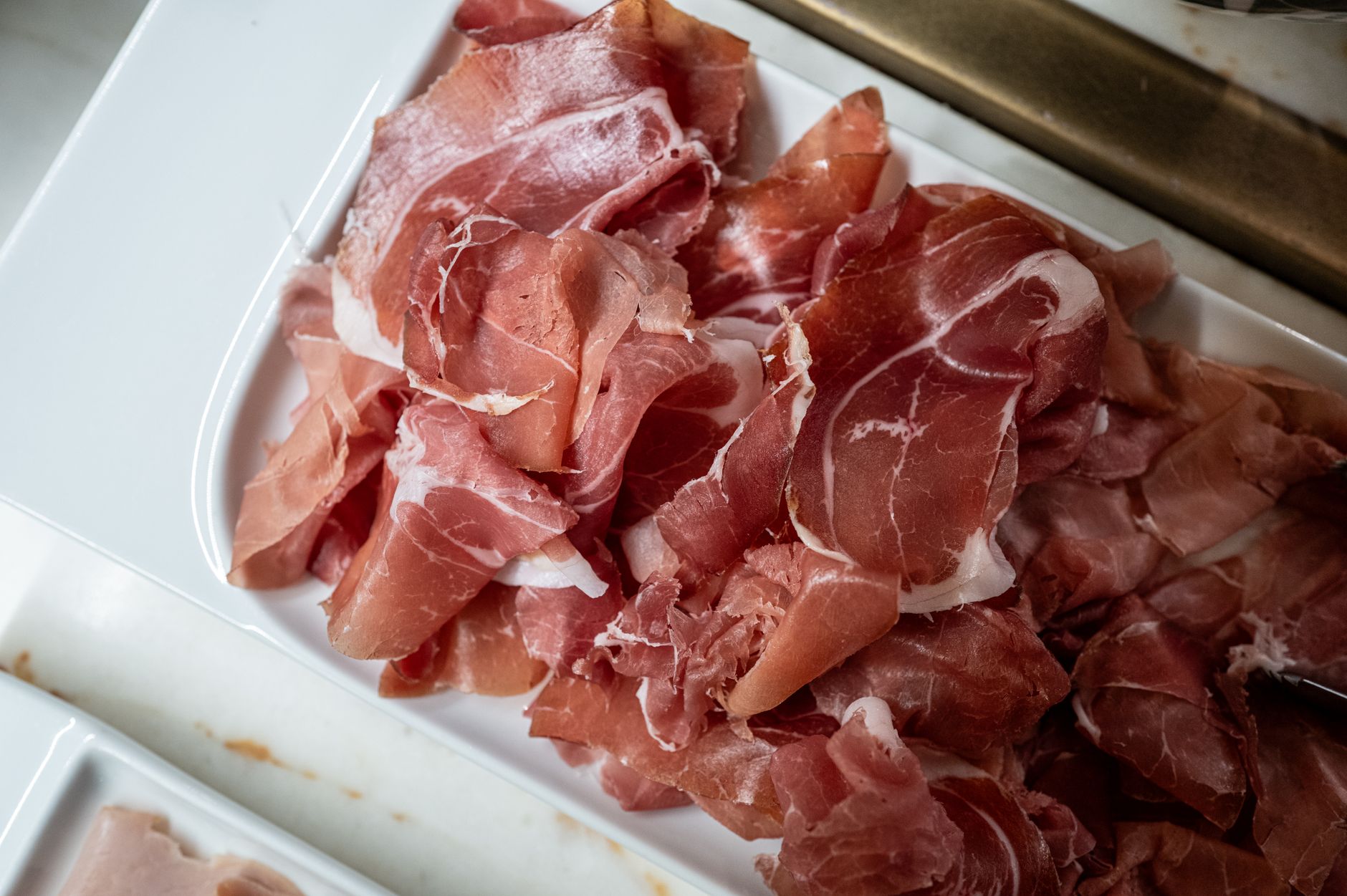 Prosciutto-Wrapped Pork Tenderloin, Peach Chutney and Asparagus