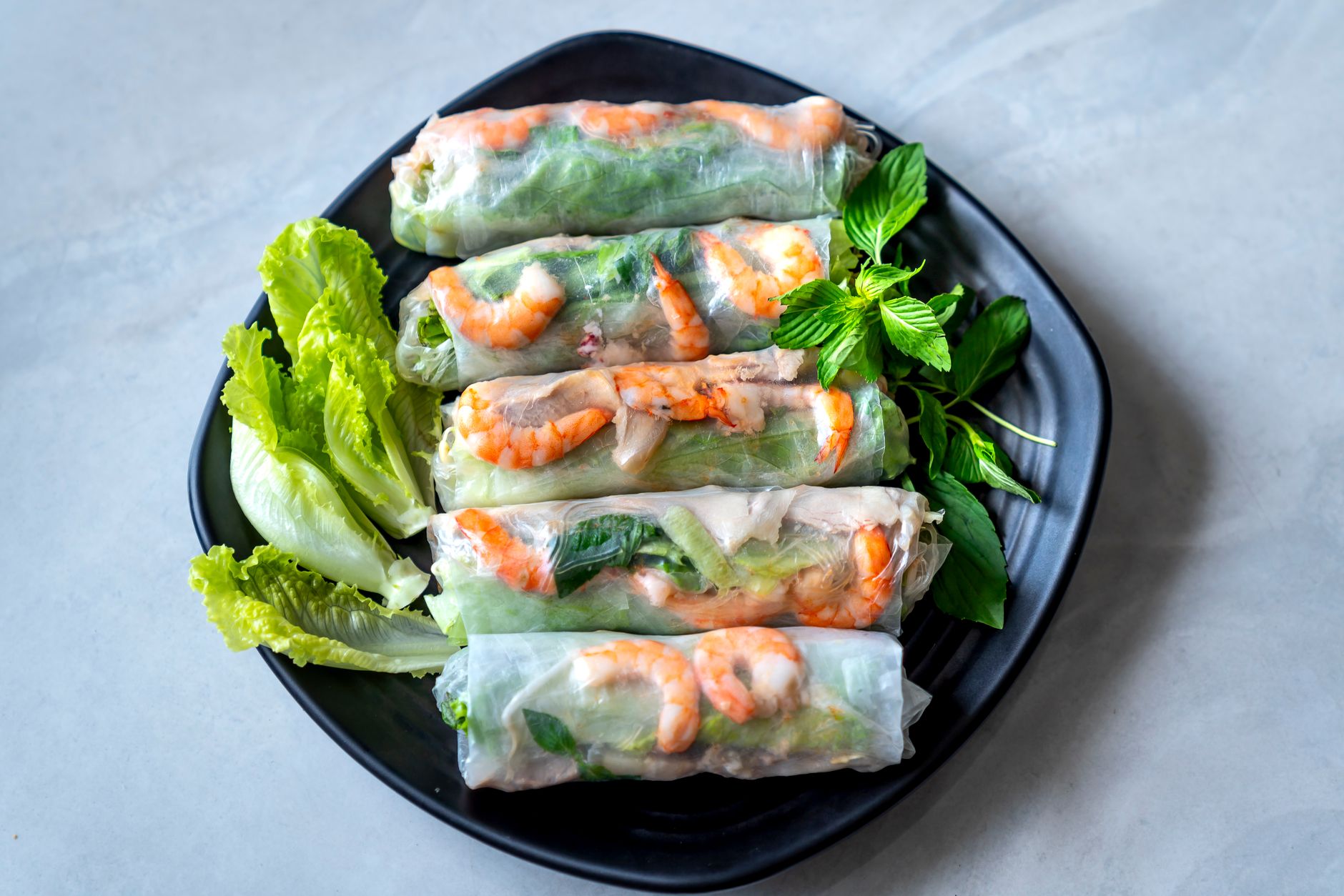 Shrimp and Deviled-Egg Salad Rolls
